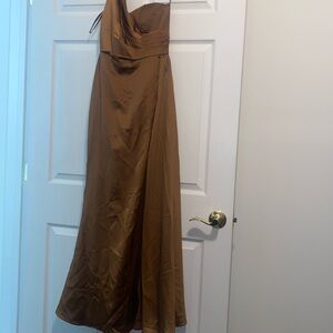 Brown Bridesmaid Dress